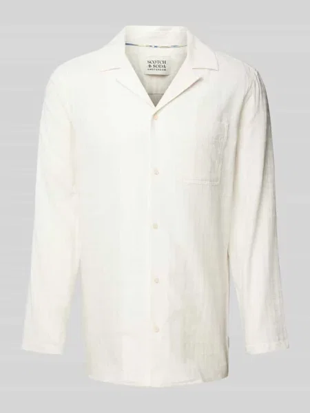 Koszula casualowa z listwą guzikową Scotch & Soda biała