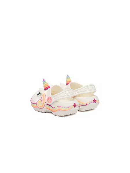 Papucs Crocs Toddler Crocs Iam Unicorn Lights Classic Clog fehér
