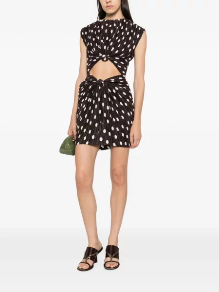 Rochie Cult Gaia cu buline maro