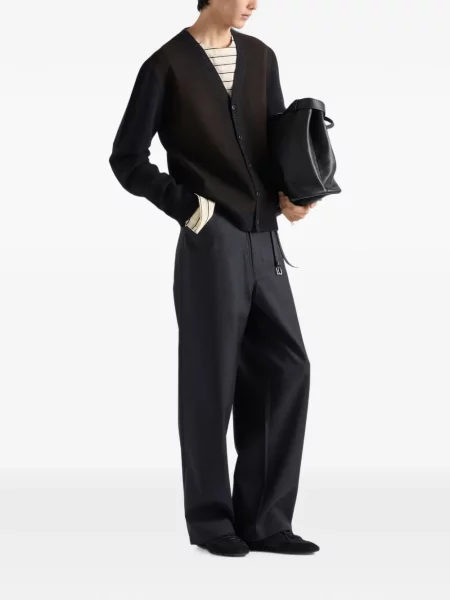 Cardigan Prada de lână negru