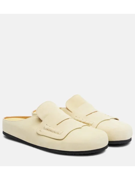 Mocasini Jacquemus din piele de căprioară galben