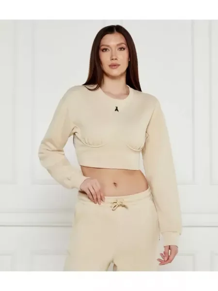 Patrizia Pepe Pulóver | Cropped Fit bézs