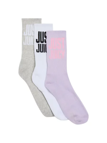 Șosete Juicy Couture cu autograf violet
