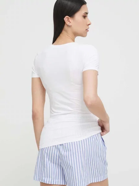 Plážové tričko Polo Ralph Lauren biela