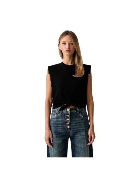 Top Elisabetta Franchi czarny
