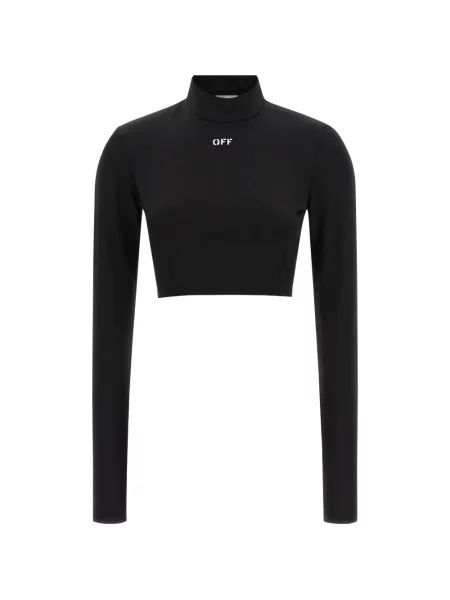 Decupat top Off-white alb