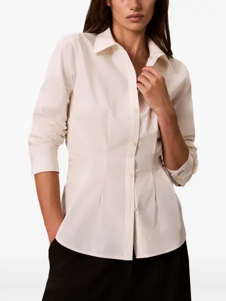 Lung cămașă Calvin Klein alb