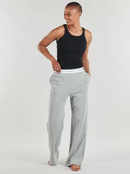 Calvin Klein Underwear Pyžamové nohavice melírovaná sivá