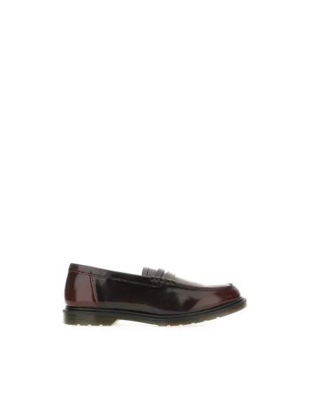 Półbuty Dr. Martens skórzane czerwone