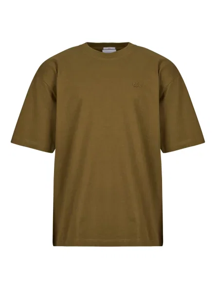 Tricou Lacoste din jerseu maro