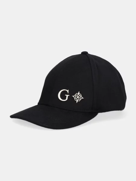 Kšiltovka s příměsí vlny Guess černá