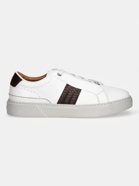 BOSS sneakersy skórzane Gary białe