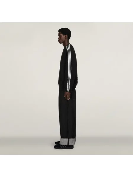 Sweter Y-3 w paski czarny