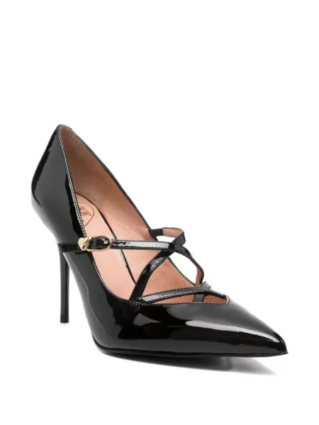Pantofi cu toc Love Moschino din piele negru