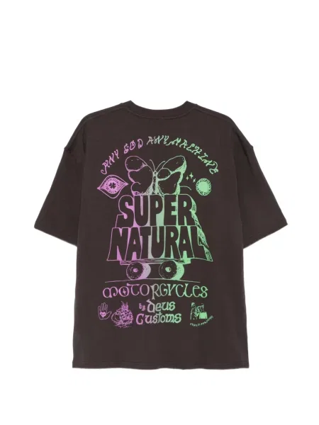 Tricou Deus Ex Machina cu imagine gri