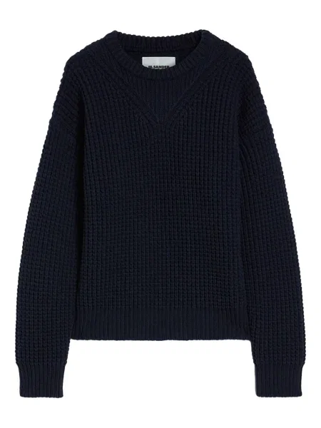 Μάλλινος πουλόβερ Jil Sander μπλε