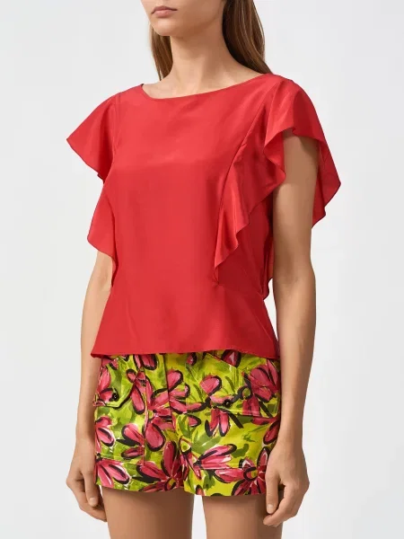 Рубашка Alberta Ferretti красная