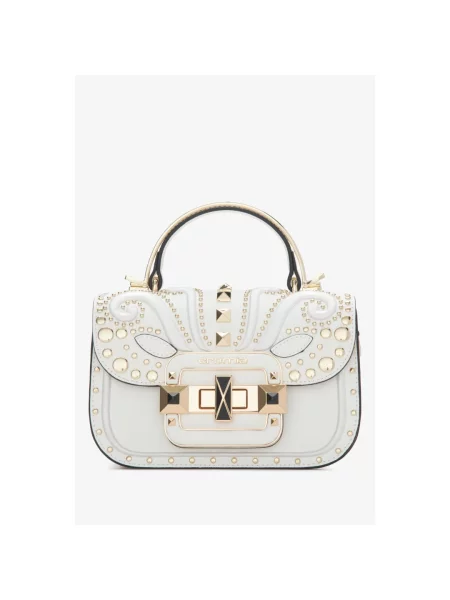 Сумка міні-бег шкіряна Cromia IT Calipso біла