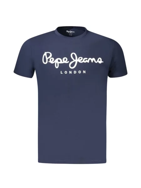 Tricou Pepe Jeans cu imagine albastru