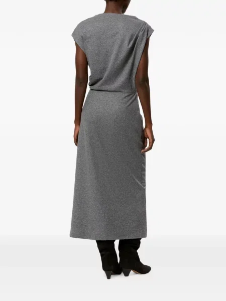 Rochie midi Marant Etoile drapată gri