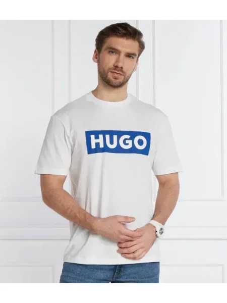 Hugo Blue Tricou Nico alb