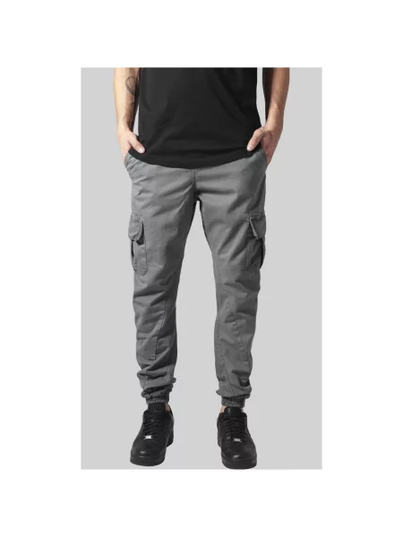 Kargo hlače Urban Classics siva