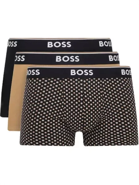 BOSS BLACK Chiloți boxer Trunk 3P Power Desig negru