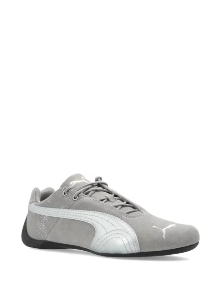 Sneakerși Puma din piele gri
