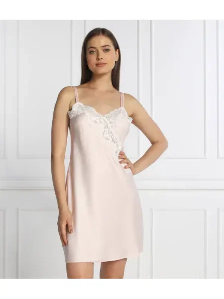 LAUREN RALPH LAUREN De satin halat | Relaxed fit roz