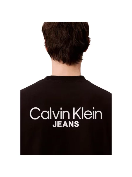 Calvin Klein Jeans Tričko / bílá černá