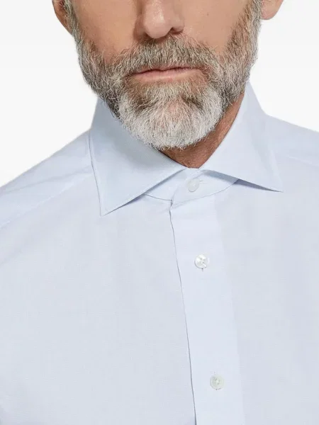 Cămașă Zegna în carouri albastru