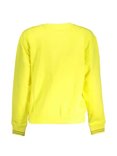 Pulover Desigual cu broderie galben