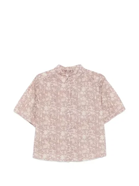 Scurt cămașă Marc O'polo cu model floral cu imagine roz