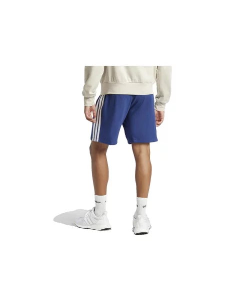 Csíkos frottír rövidnadrág Adidas kék