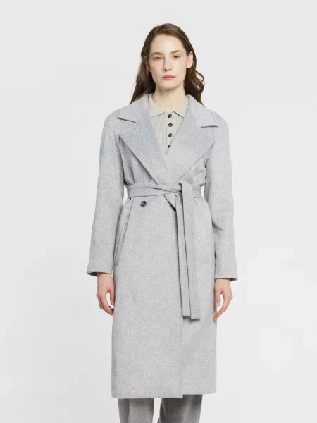 Пальто Arber вовна/поліестер сірий