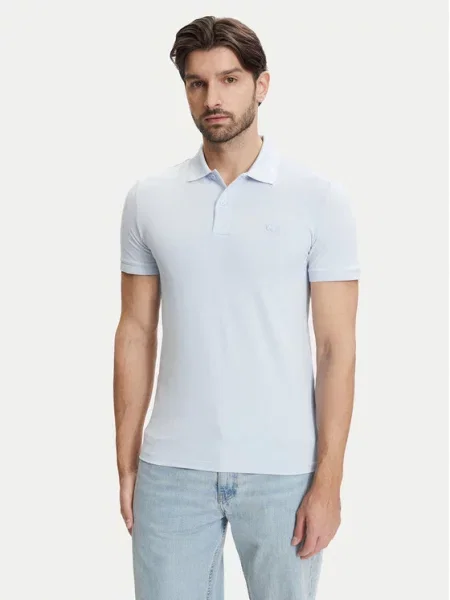 Lacoste Polo Błękitny niebieska