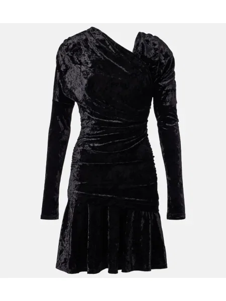 Rochie Ganni de catifea negru