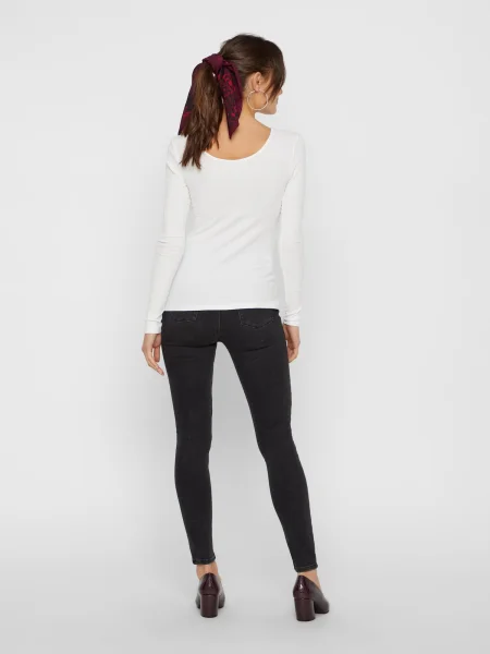 PIECES Tricou Kitte' alb
