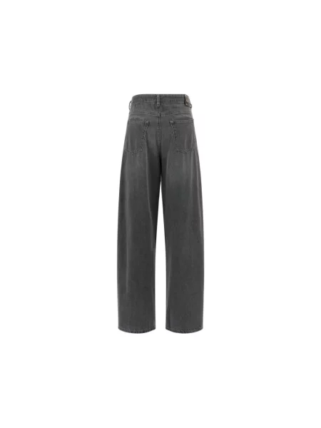 Jeansy Max Mara z 5 kieszeniami szare