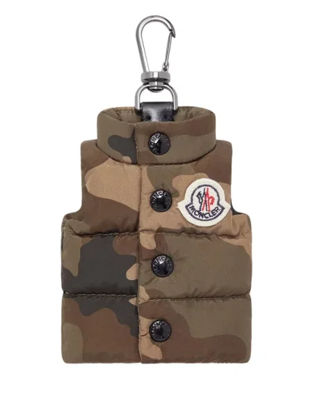 Vestă Moncler cu model camuflaj verde