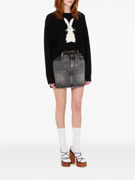 Pulover Love Moschino de lână negru