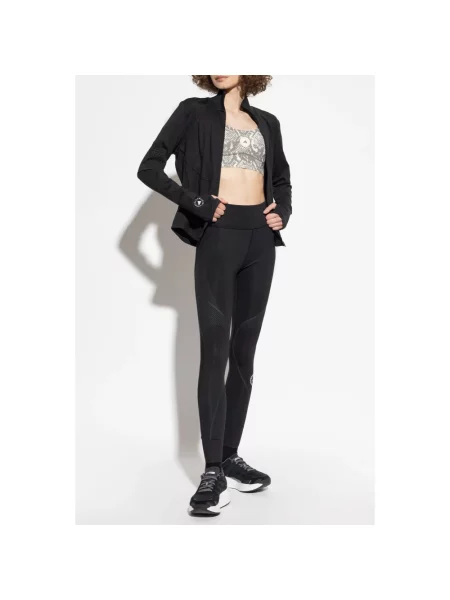 Adidas by Stella McCartney Biustonosz sportowy Power Impact Beżowy szary