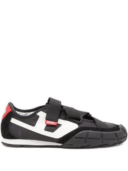 Sneakerși Diesel slip-on negru