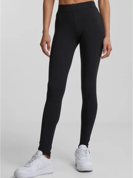 Leggings Urban Classics din jerseu negru