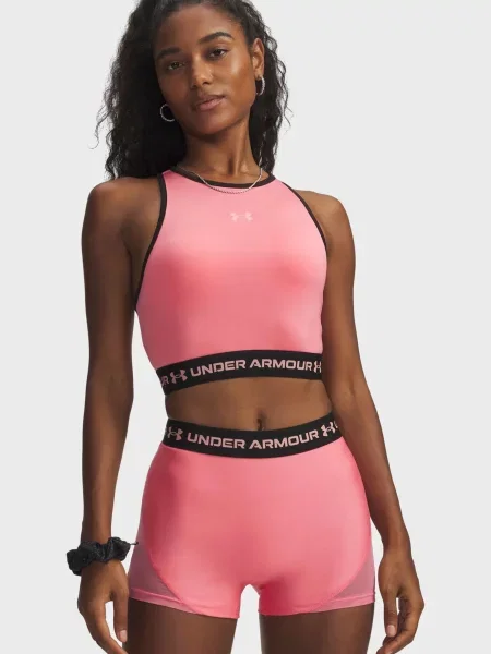 Топ Under Armour с сеткой розовый