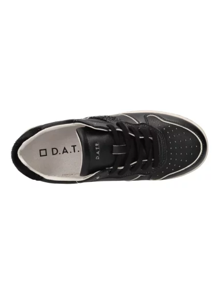 Sneakersy D.a.t.e. skórzane retro czarne