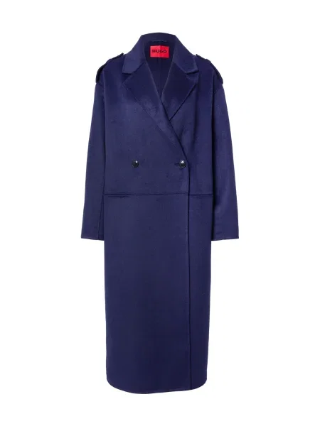HUGO palton din lână bleumarin albastru