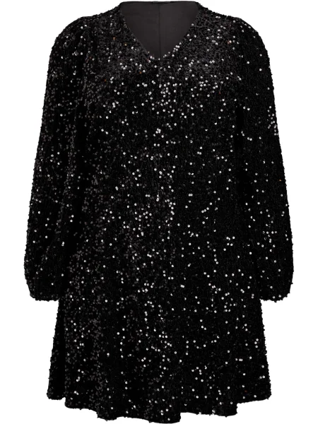 Zizzi Rochie de cocktail MJosefine / argintiu negru