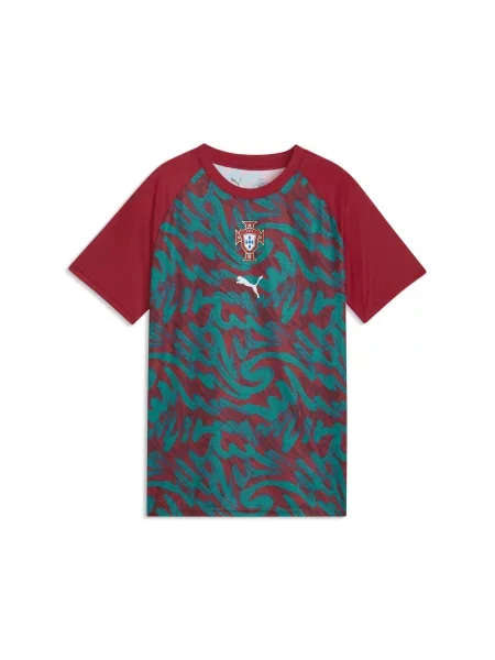 PUMA Młodzieżowa koszulka na rozgrzewkę Portugalii Akcesoria czerwony