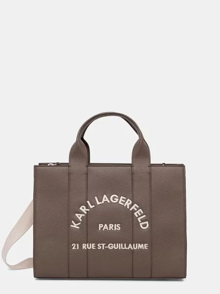 Geantă KARL LAGERFELD maro